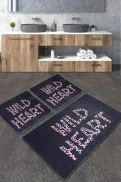 Mijölnir Wild Heart Djt Juego de Alfombrillas de Baño Multicolor
